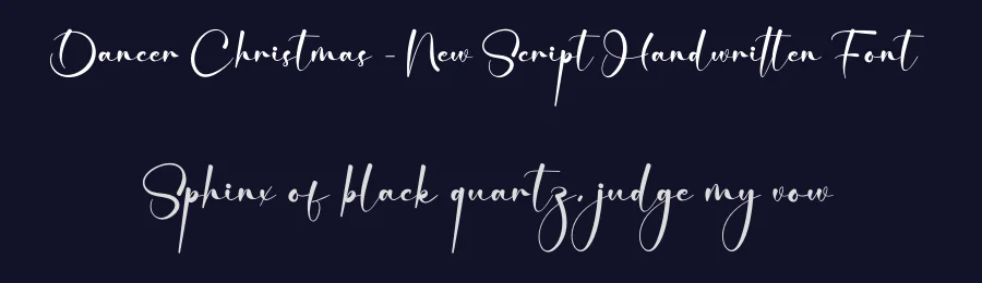 Dancer Christmas – New Script Handwritten Font by creativeletter — Script Handwritten Font — thumbnail 2