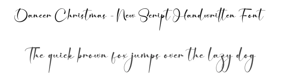 Dancer Christmas – New Script Handwritten Font by creativeletter — Script Handwritten Font