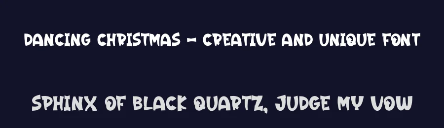 Dancing Christmas – Creative And Unique Font by creativeletter — Display Font — thumbnail 2