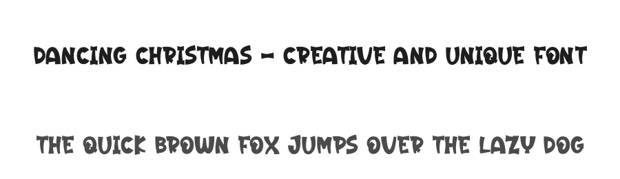 Dancing Christmas – Creative And Unique Font by creativeletter — Display Font
