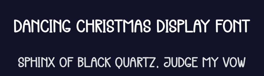 Dancing Christmas Display Font by creativeletter — Display Font — thumbnail 2