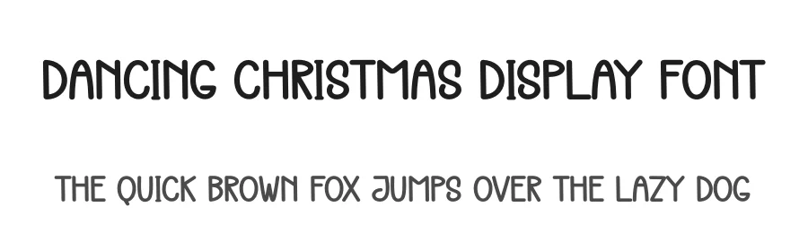 Dancing Christmas Display Font by creativeletter — Display Font