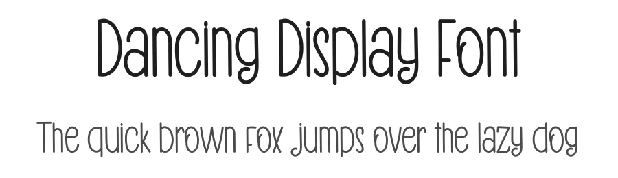 Dancing Display Font by inermediaSTUDIO — Display Font