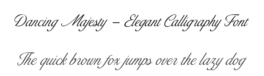 Dancing Majesty – Elegant Calligraphy Font by fikryalstudio — Script Handwritten Font