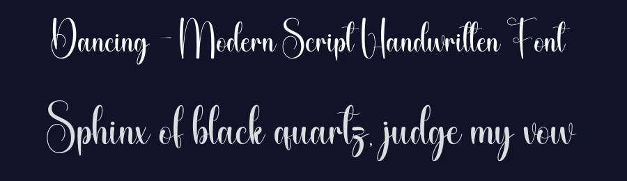 Dancing – Modern Script Handwritten Font by Dancing - Modern Script Handwritten Font — Script Handwritten Font — thumbnail 2
