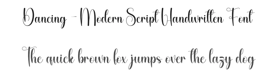 Dancing – Modern Script Handwritten Font by Dancing - Modern Script Handwritten Font — Script Handwritten Font