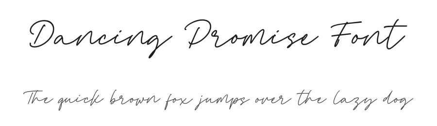 Dancing Promise Font by qwrtype — Script Handwritten Font