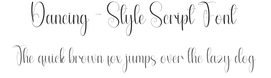 Dancing – Style Script Font by andikastudio — Script Handwritten Font