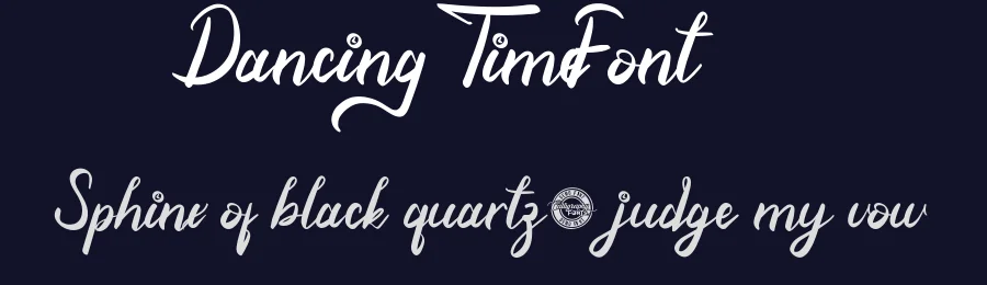 Dancing Time Font by CalligraphyFonts.net — Script Handwritten Font — thumbnail 2