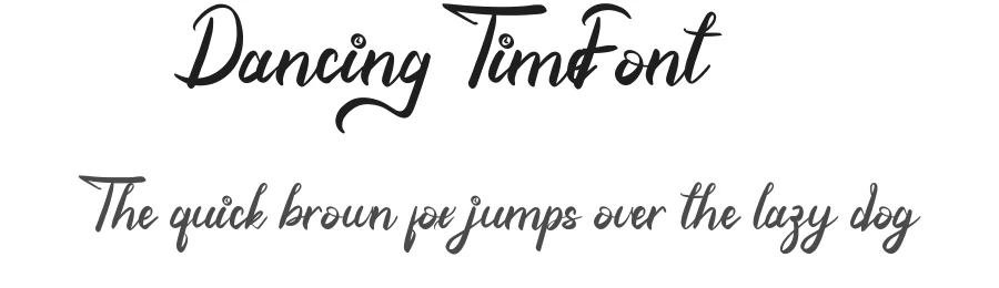 Dancing Time Font by CalligraphyFonts.net — Script Handwritten Font