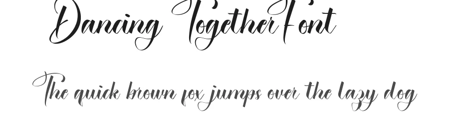 Dancing Together Font by RaisProject — Script Handwritten Font