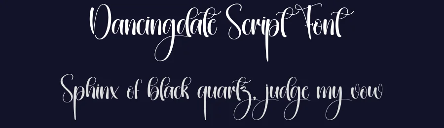 Dancingdate Script Font by creativeletter — Script Handwritten Font — thumbnail 2