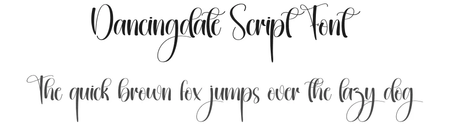 Dancingdate Script Font by creativeletter — Script Handwritten Font