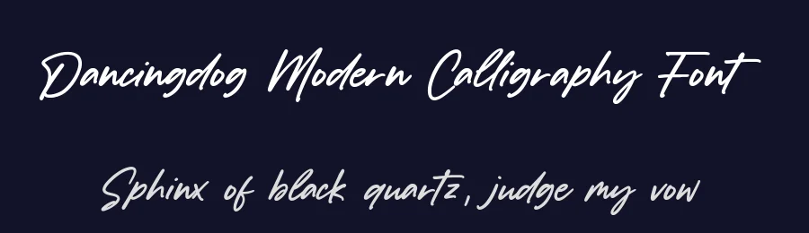 Dancingdog Modern Calligraphy Font by balpirick — Script Handwritten Font — thumbnail 2