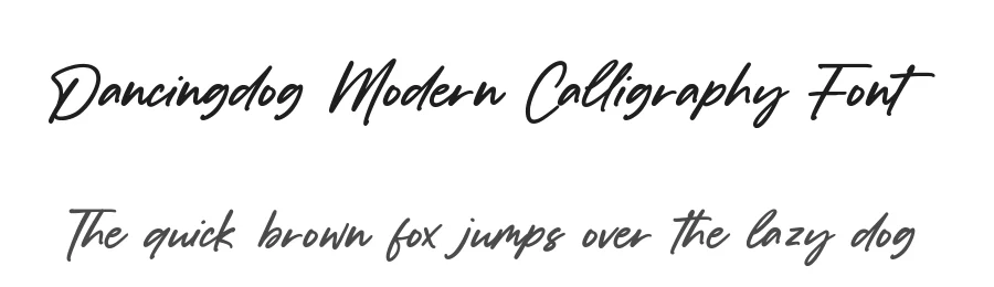 Dancingdog Modern Calligraphy Font by balpirick — Script Handwritten Font