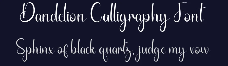 Dandelion Calligraphy Font by andikastudio — Script Handwritten Font — thumbnail 2