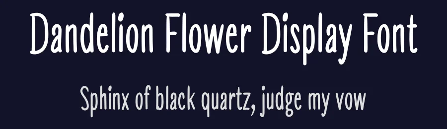 Dandelion Flower Display Font by andikastudio — Script Handwritten Font — thumbnail 2
