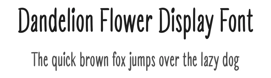 Dandelion Flower Display Font by andikastudio — Script Handwritten Font