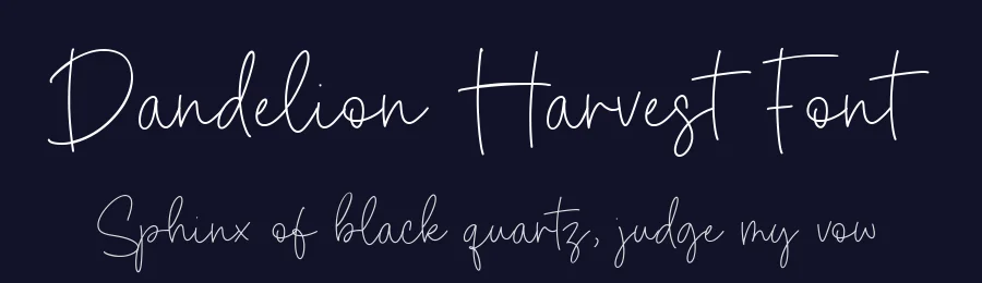 Dandelion Harvest Font by Timur type — Script Handwritten Font — thumbnail 2