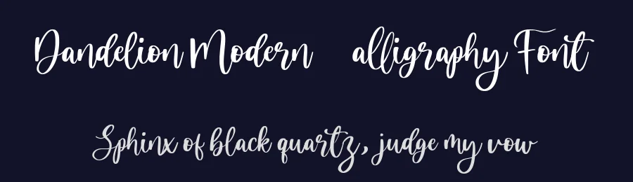 Dandelion Modern Calligraphy Font by balpirick — Script Handwritten Font — thumbnail 2