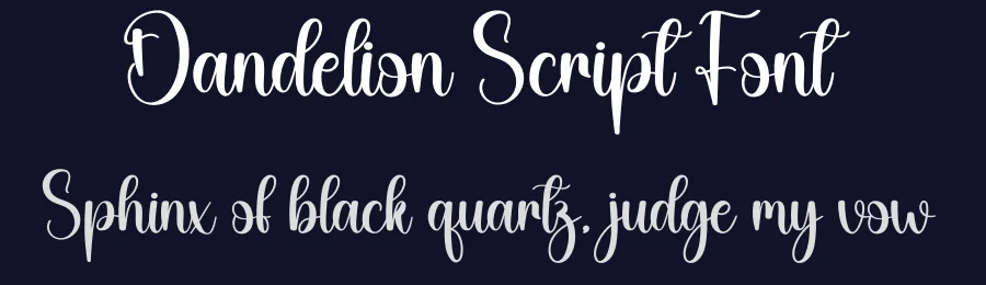 Dandelion Script Font by creativeletter — Script Handwritten Font — thumbnail 2