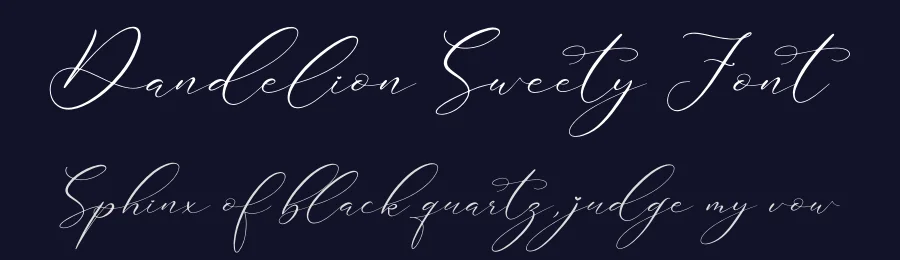 Dandelion Sweety Font by perspectype — Script Handwritten Font — thumbnail 2