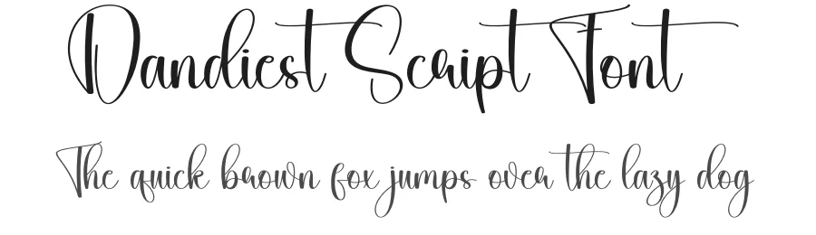 Dandiest Script Font by creativeletter — Script Handwritten Font