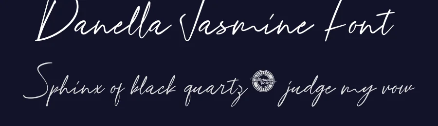 Danella Jasmine Font by CalligraphyFonts.net — Script Handwritten Font — thumbnail 2
