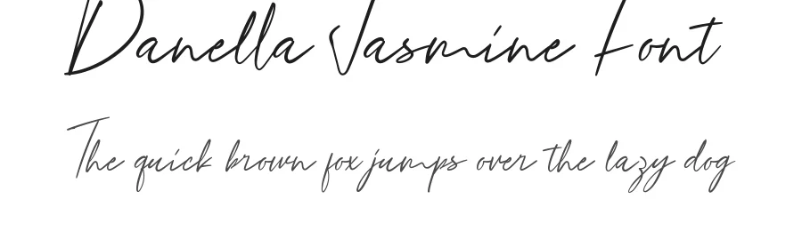 Danella Jasmine Font by CalligraphyFonts.net — Script Handwritten Font