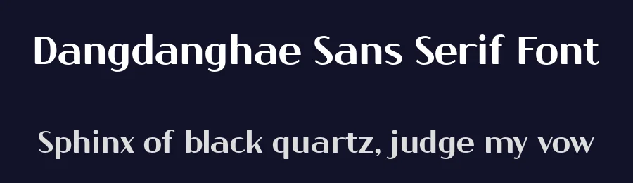 Dangdanghae Sans Serif Font by Cafe24 — Sans Serif Font — thumbnail 2