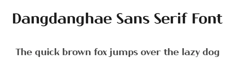Dangdanghae Sans Serif Font by Cafe24 — Sans Serif Font