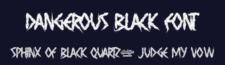 Dangerous Black Font by noahtype — Decorative Font — thumbnail 2