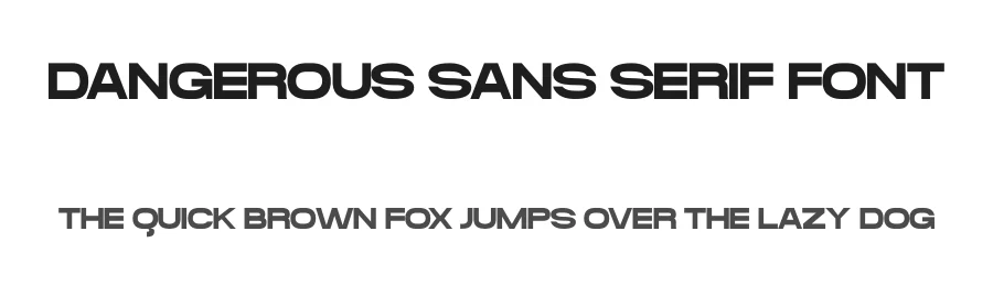 Dangerous Sans Serif Font by Funtype — Display Font