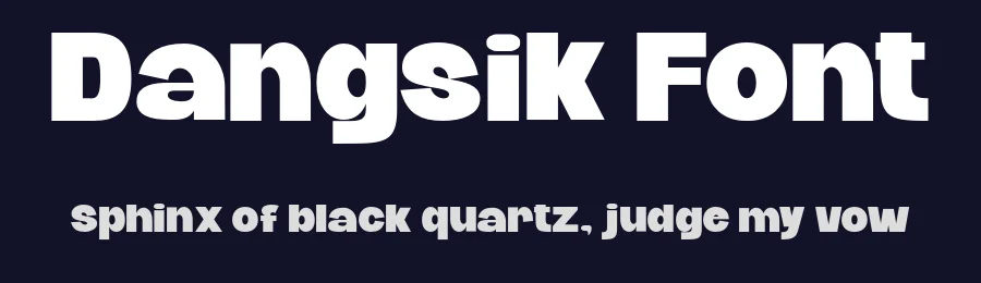 Dangsik Font by bentype — Display Font — thumbnail 2