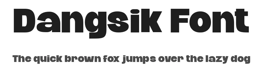 Dangsik Font by bentype — Display Font