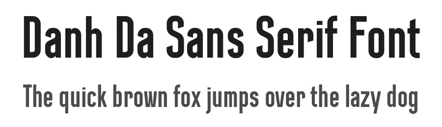 Danh Da Sans Serif Font by Behalf Studio โ Decorative Font