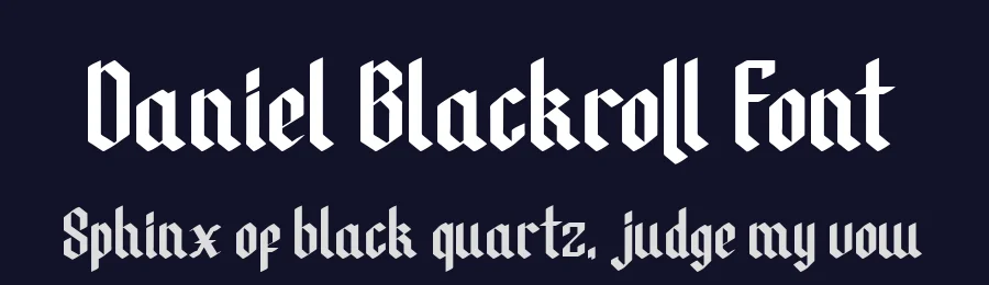 Daniel Blackroll Font by Dantype — Blackletter Font — thumbnail 2