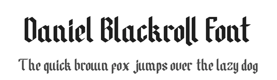 Daniel Blackroll Font by Dantype โ Blackletter Font