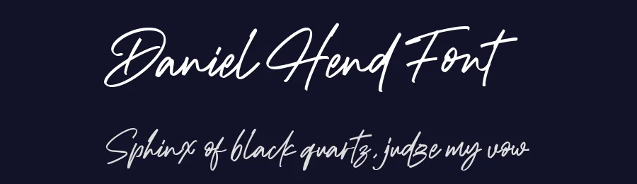 Daniel Hend Font by metafontsy — Script Handwritten Font — thumbnail 2