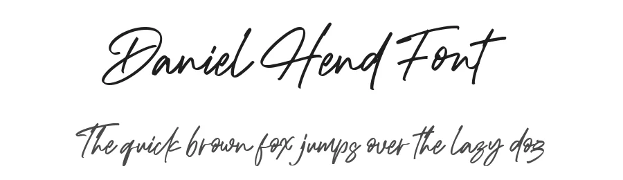 Daniel Hend Font by metafontsy — Script Handwritten Font