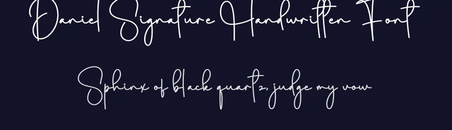 Daniel Signature Handwritten Font by creativeletter — Script Handwritten Font — thumbnail 2
