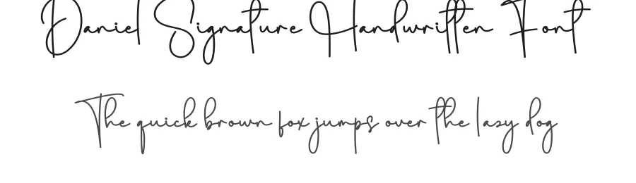 Daniel Signature Handwritten Font by creativeletter — Script Handwritten Font
