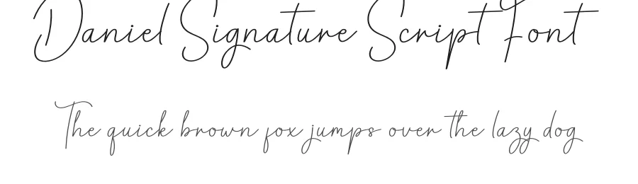 Daniel Signature Script Font by creativeletter — Script Handwritten Font