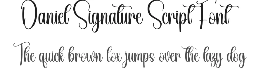 Daniel Signature Script Font by andikastudio — Script Handwritten Font