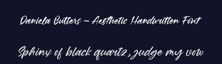 Daniela Butters – Aesthetic Handwritten Font by letterenastudios — Script Handwritten Font — thumbnail 2