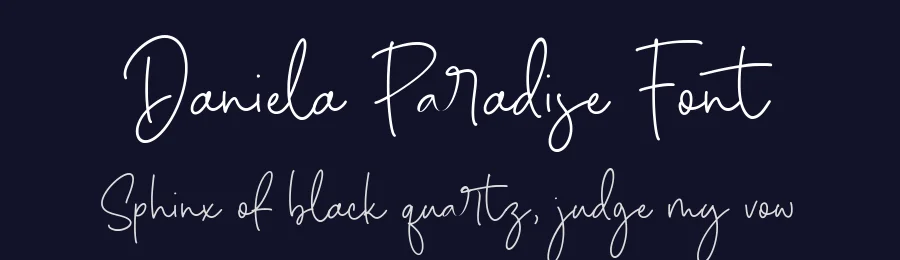 Daniela Paradise Font by Timur type — Script Handwritten Font — thumbnail 2