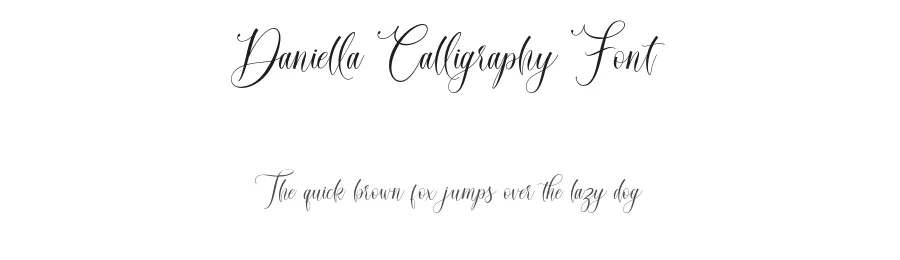 Daniella Calligraphy Font by sizimon — Script Handwritten Font
