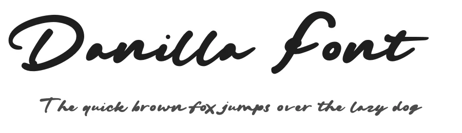Danilla Font by typeline studio — Script Handwritten Font