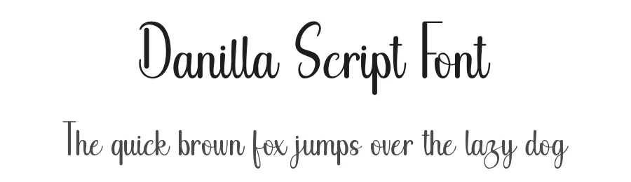 Danilla Script Font by Letterayu — Script Handwritten Font
