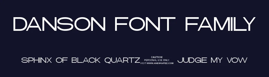 Danson Font Family by andika fez — Sans Serif Font — thumbnail 2